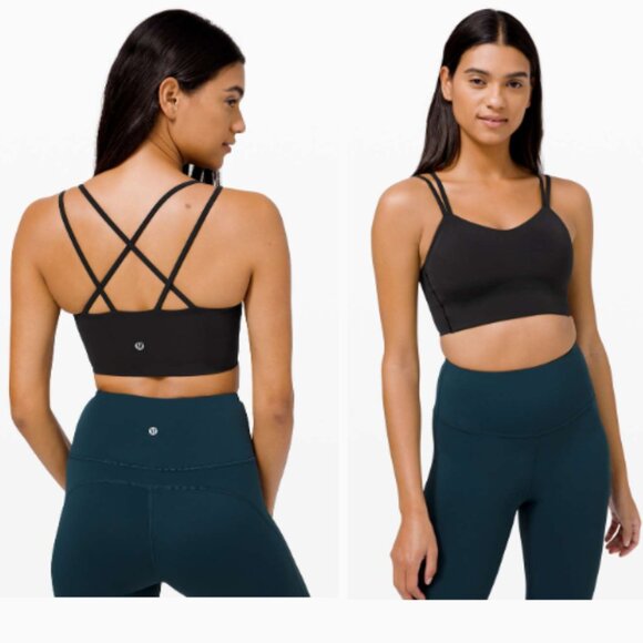 lululemon athletica Other - LULULEMON Like a Cloud Long Line Sports Bra Light Support Blk Women 10 (B/C Cup)